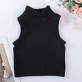 thumbnail image 1 of Xdegoge Tank Top for Women Mock Neck Sleeveless Slim Fit Ribbed Knit Shell Top Casual Basic High Neck Undershirt Stretchy Lightweight Chic Minimalism Layering Daily Tops, 1 of 5