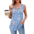 thumbnail image 1 of Xdegoge Tank Tops for Women Under 5 Sleeveless Crew Neck T Shirt Summer Tunic Fashion Tops Floral Print Loose Fit Workout Tee Shirt Dressy Casual Work Blouses Women Where Is, 1 of 7