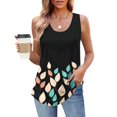 thumbnail image 1 of Xdegoge Tank Tops for Women Under 5 Sleeveless Crew Neck T Shirt Summer Tunic Fashion Tops Floral Print Loose Fit Workout Tee Shirt Dressy Casual Work Blouses Women Refund On, 1 of 7