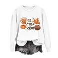 thumbnail image 1 of Xdegoge Thanksgiving Sweatshirt for Women Long Sleeve Round Neck Pullover Casual Loose Fitting Top Cute Thanksgiving Print Tops for Trendy Outfit 2025, 1 of 3