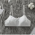 thumbnail image 1 of Xdegoge Training Bra for Girls Developmental Stage Bras with Built-In Pads Mesh Breathable Lightweight Brassiere Wireless Solid Color Sport Adjustable Straps Underwear, 1 of 6