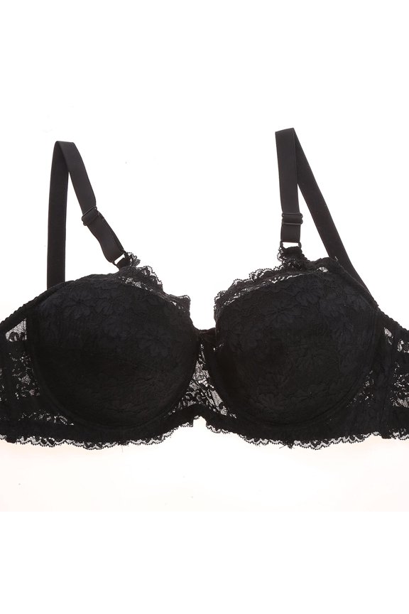 Underwire Lace Bra for Women Full Figure Balconette Support Bralette with Alluring Floral Patterns Breathable Unlined Mesh Bra for Romantic Everyday Comfort