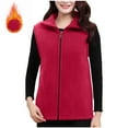 thumbnail image 1 of Xdegoge Warm Vest for Women Plus Size Fleece Zip Up Sleeveless Jacket with Pockets Stand Collar Casual Loose Vests Jackets Winter Comfort Outerwear Coats 2025, 1 of 6