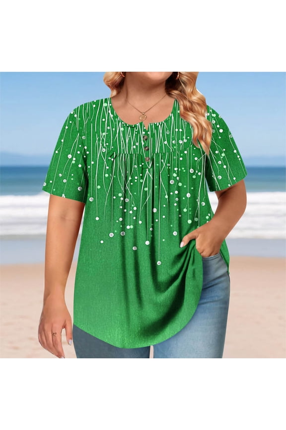 Women Activewear Clothes Ladies Tops Plus Size Short Sleeve Crewneck T Shirts Striped Summer Fashion Tunic Tops Loose Fit Dressy Casual Blouses Workout Y2K Tee Shirts Ropa Mujer