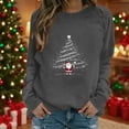 thumbnail image 1 of Xdegoge Women Christmas Sweatshirt Vacation Loose Casual Hoodie Holiday Xmas Tree Shirts Winter Vintage Trendy Tops Funny Long Sleeve Top 2025, 1 of 4