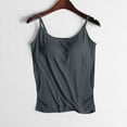 thumbnail image 1 of Xdegoge Women's In Clothing Women Camisole with Built In Bra, Womens Adjustable Spaghetti Strap Cami Tanks Basic Padded Comfy Yoga Tops Clothes Under 5.00 Recent Purchases, 1 of 3