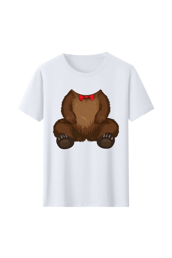 Women's Monkey Covering Eyes T-Shirt, Three Wise Monkeys Inspired, Relaxed Fit Short Sleeve Top for Playful Style