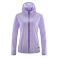 thumbnail image 1 of Xdegoge Women's Reflective Detail Windbreaker Active Fit Hooded Performance Jacket Full Zip Quick-Dry Cycling Running Shell Outdoor Athletic Wear, 1 of 8