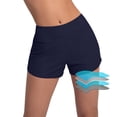 thumbnail image 1 of Xdegoge Womens Board Shorts High Waisted Boyshorts Swim Bottoms Smooth Quick Dry Fabric Solid Pattern Flattering Modest Water Sports Wear, 1 of 5