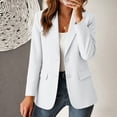 thumbnail image 1 of Xdegoge Womens Classic Blazer Notched Lapel Long Sleeve Button Down Work Office Suit Jacket Professional Formal Business Casual Outerwear Cardigan Coats Blazers Tops, 1 of 9