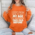 thumbnail image 1 of Xdegoge Womens Crewneck Sweatshirt with Pocket Casual Oversized Sweatshirt Oversized 2025 Knit Tops Sudaderas Y Hoodies De Moda Para Mujer Orange S, 1 of 6