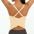 thumbnail image 1 of Xdegoge Womens Criss Cross Backless Athletic Tank Top Breathable Moisture Wicking Slim Fit Workout Yoga Gym Sports Compression Performance Activewear Daily Training Tees, 1 of 7