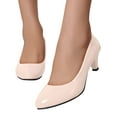 thumbnail image 1 of Xdegoge Womens Flats Summer Patent Leather Pointed Toe Slip On Pumps Kitten Heels Dressy Office Work Wedding Party Shoes Elegant Classic Professional Ladies Footwear Wear, 1 of 5