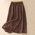 thumbnail image 1 of Xdegoge Womens Long Flowy Skirt High Waisted Skirt Boho Skirt with Pockets Maxi Skirts for Women Casual Beach Skirt Flowy Long Skirt A Line Skirt, 1 of 9