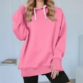 thumbnail image 1 of Xdegoge Womens Oversized Hoodies Drawstring Long Sleeve Casual Hoodie with Thumb Hole Raglan Solid Color Athletic Comfy Hooded Sweatshirts 2025 Winter Trendy Tops, 1 of 8