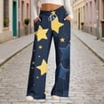thumbnail image 1 of Xdegoge Yoga Pants for Women High Waist Loose Fit with Pockets Adjustable Drawstring Comfy Athletic Fabric Gym Running Everyday Graphic Printed Wide Leg Trousers, 1 of 6