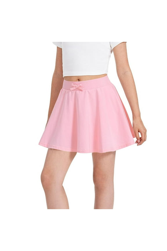 girls skirts size 13 summer Pleated Skirts School tennis skirt Kids Casual Mini Flare A-Line Uniform Skorts teen Girls workout athletic Skirt 3-18 Years Fashion