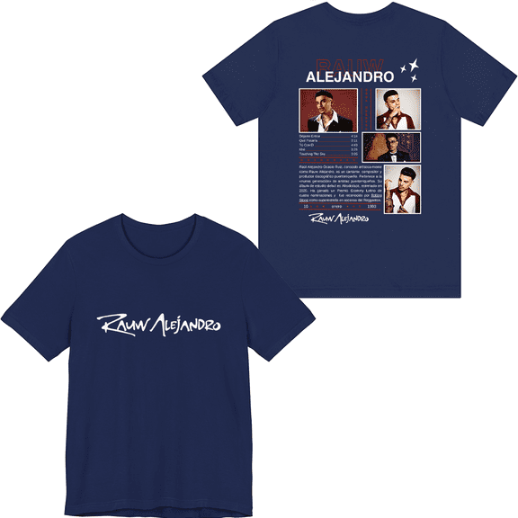 Rauw Alejandro Merch Rapper Hiphop Photos Style T-shirt Unisex Men Women Short Sleeve Casual Tee