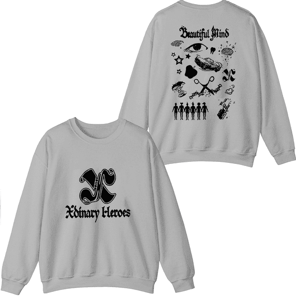 Xdinary Heroes Merch Beautiful Life Logo Crewneck Sweatshirt Unisex Men Women Long Sleeve