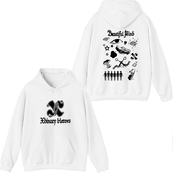 Xdinary Heroes Merch Beautiful Life Logo Hoodie Men Women Long Sleeve Pullover Tops