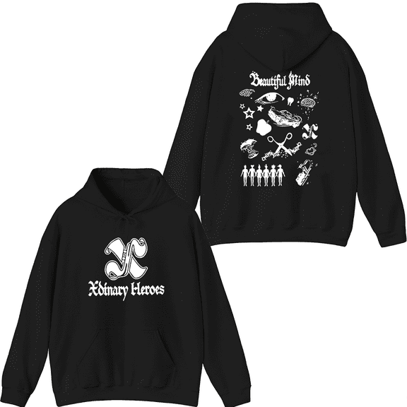Xdinary Heroes Merch Beautiful Life Logo Hoodie Men Women Long Sleeve Pullover Tops