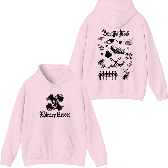 Xdinary Heroes Merch Beautiful Life Logo Hoodie Men Women Long Sleeve Pullover Tops