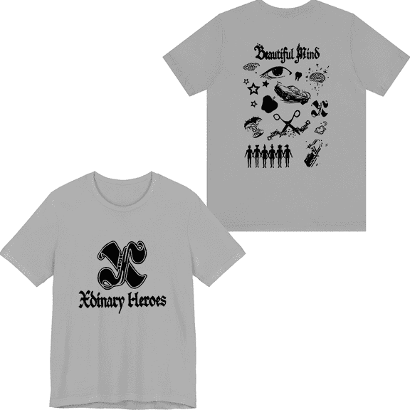 Xdinary Heroes Merch Beautiful Life Logo T-shirt Unisex Men Women Short Sleeve Casual Tee