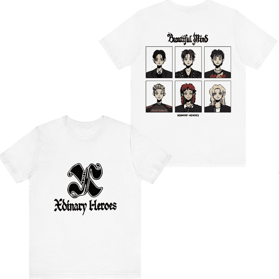 Xdinary Heroes Merch Beautiful Life T-shirt Men Women Short Sleeve Casual Tee