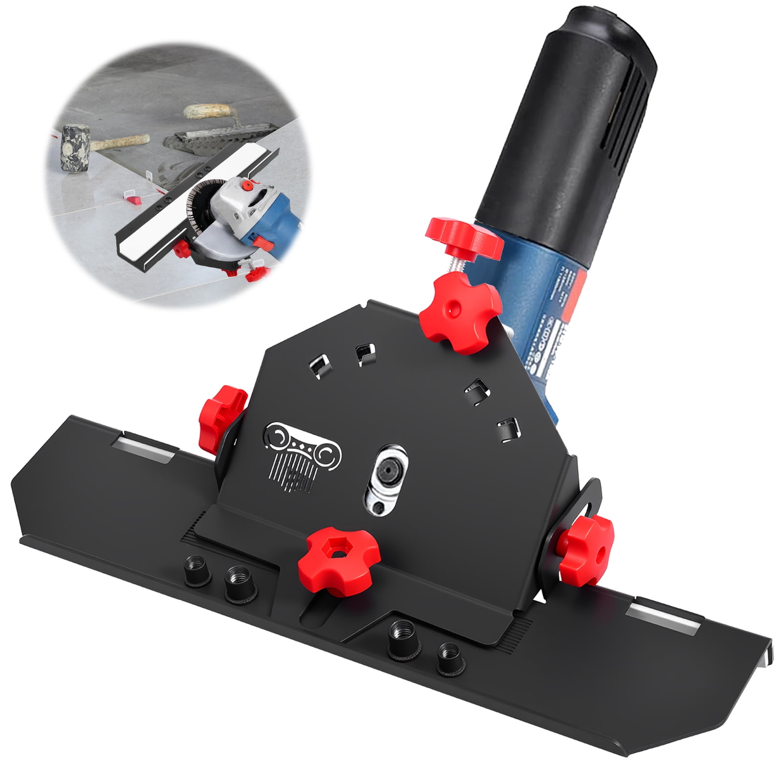 Xdziklosj 45 Degree Tile Chamfering Tool Anti Slip Chamfering Cutting Tool for 4-1/2" and 5" Angle Grinder