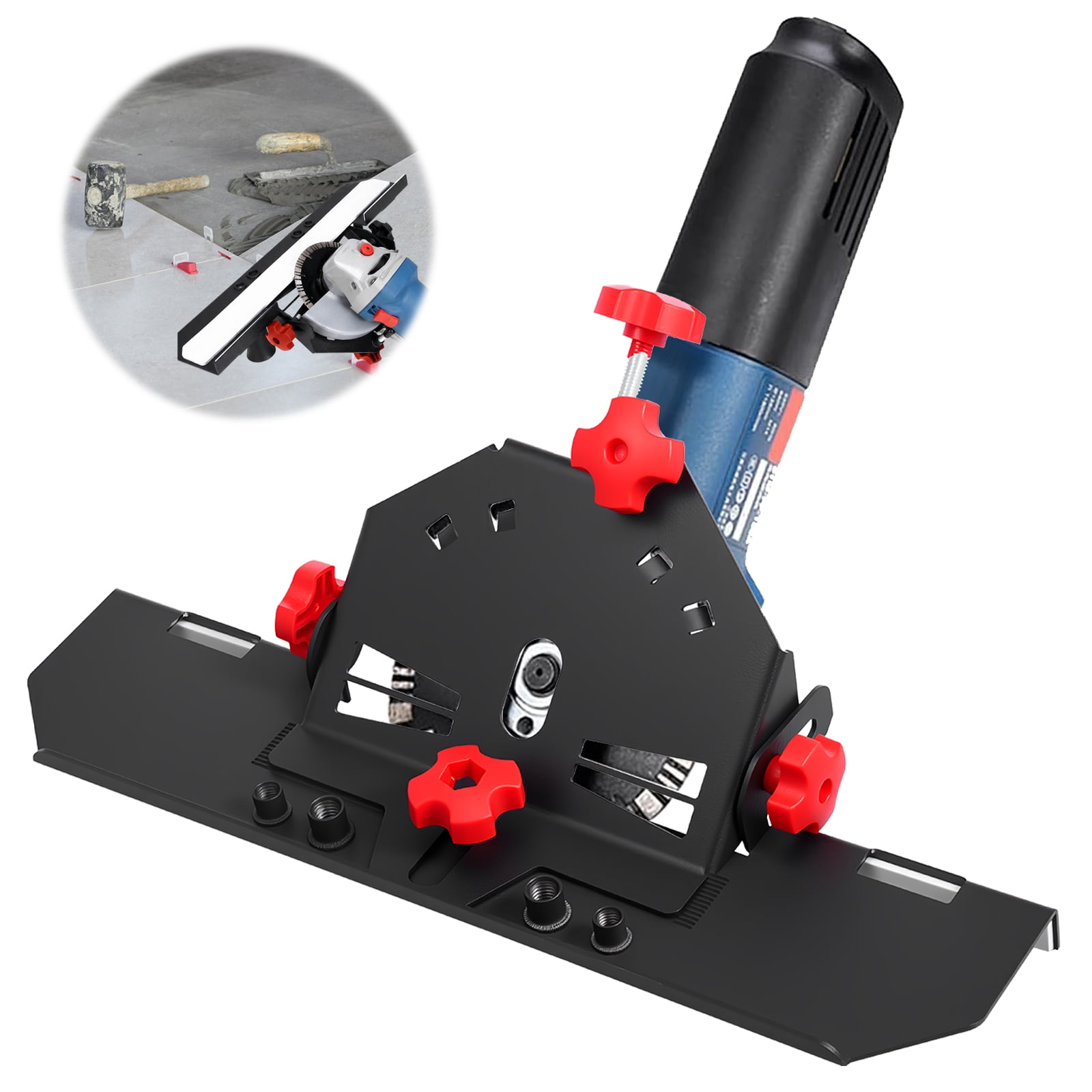 Xdziklosj 45 Degree Tile Chamfering Tool Anti Slip Chamfering Cutting Tool for 4-1/2" and 5" Angle Grinder