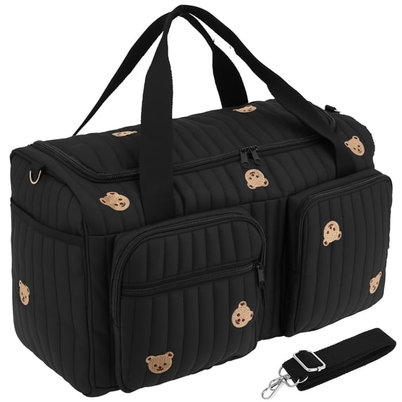 Xdziklosj Hospital Maternity Bag Large Capacity Duffel Tote Diaper Tote Bags with Shoulder Strap and Multiple Pockets Multipurpose for Travel Labor Delivery