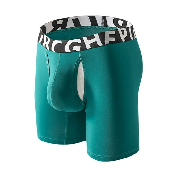 Xdzjlr Men'S Underwear Briefs,Long Double Layer Split Pockets Breathable Mens Boxers Briefs,L