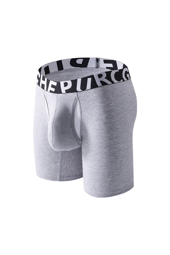 Mens Briefs,Long Double Layer Split Pockets Skin-Friendly Mens Underwear Boxer Briefs,Xl