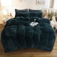 XeGe King Size Furry Duvet Set, Ultra Soft Velvet, Faux Fur Comforter