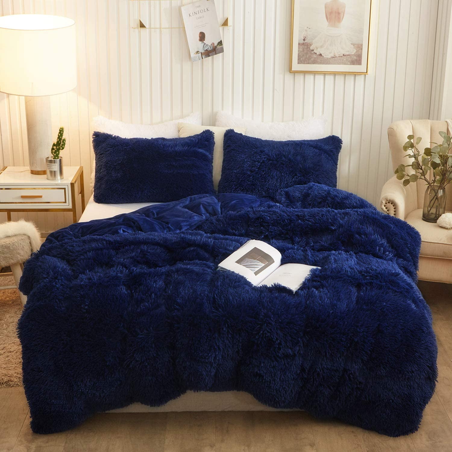 Snow Polar Bear Dark Blue Bedding, Duvet Cover Set & Pillowcase, Zippe