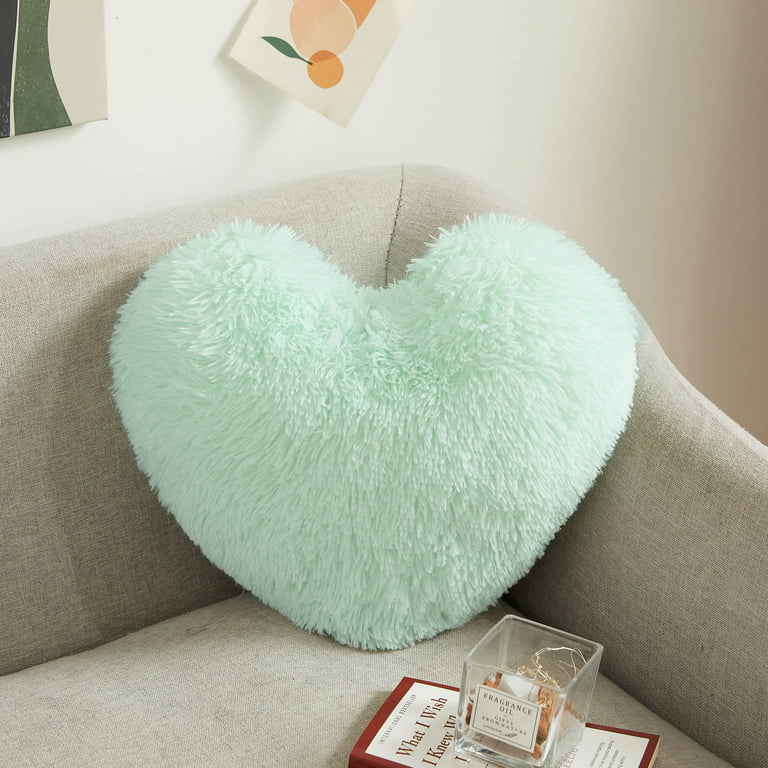 1pc Heart Shaped Cartoon Cute Throw Pillow Cushion Long Plush