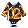 thumbnail image 1 of Xecao 2025 Happy New Year 6 Print Baby unisex-baby Cotton Long-sleeve Bodysuits-3 Months, 1 of 6