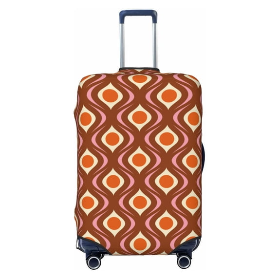 Xecao 70's Retro print Elastic Luggage Cover, with double-sided print , is perfect for travel, business, and daily use