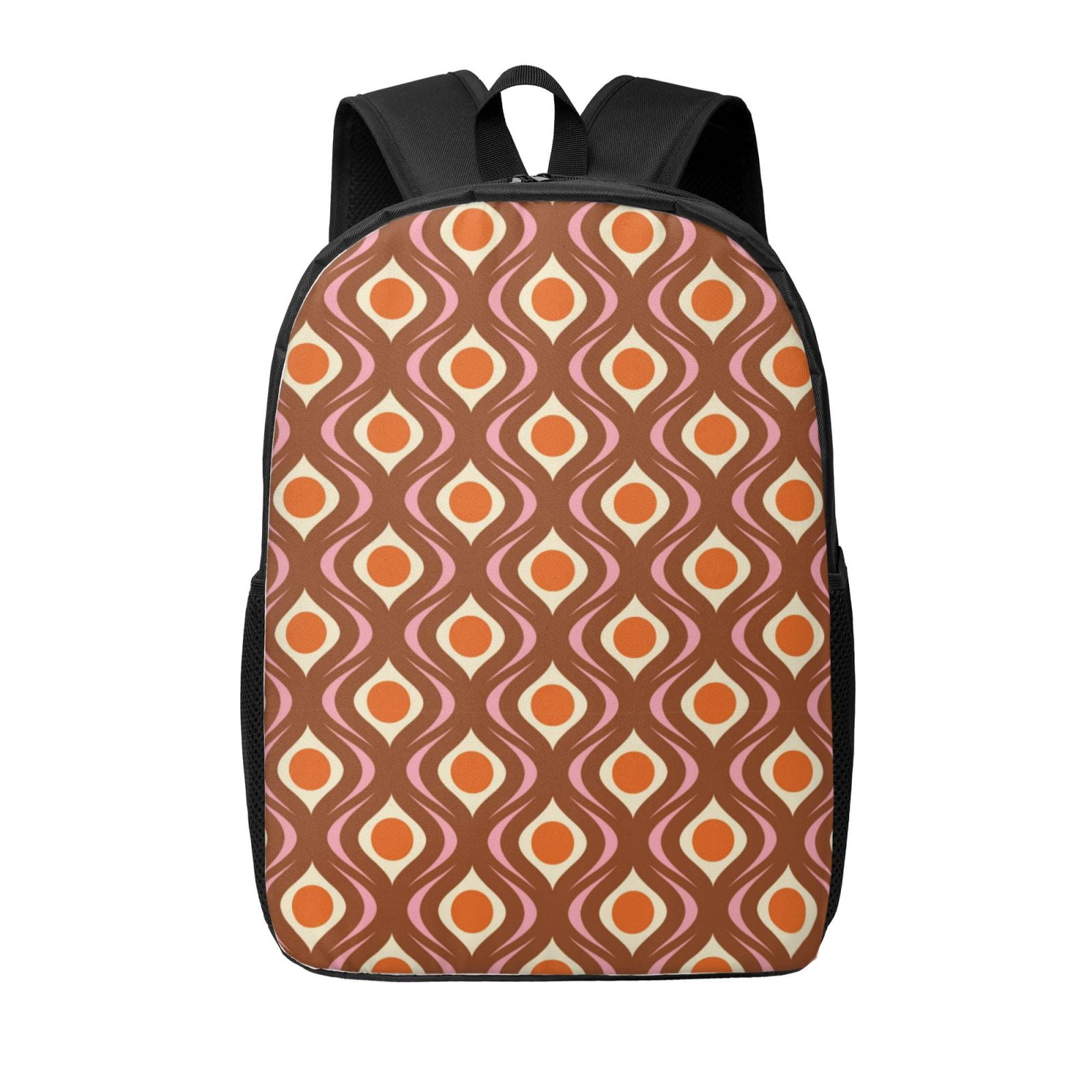 Xecao 70's Retro print Travel Backpack, Large Computer Backpack for Men ...