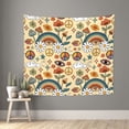 thumbnail image 1 of Xecao 70s Hippie Style patten Tapestry 60x51 Inches Wall Hanging Poster Tapestry for Living Room Bedroom Home Decor, 1 of 6