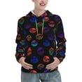 thumbnail image 1 of Xecao 80s Style Palm Trees Pattern Hoodies for Women Sweatshirts Long Sleeve Sweatshirts Pullover Outfits with Pocket-XX-Large, 1 of 7
