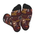 thumbnail image 1 of Xecao A Cup Of Black Coffee On A Saucer Print Crew Socks for Men and Women, Men's Soft Moisture-wicking Sock, 1 of 7