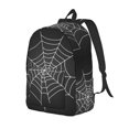thumbnail image 1 of Xecao A Web With A Spider Canvas College Laptop Backpack, a durable rucksack designed for both men and women, ideal for travel, school, and daily use-Small, 1 of 5