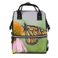thumbnail image 1 of Xecao A monarch butterfly Print Large Capacity Nappy Bag Is a Multi-Functional Waterproof Travel Backpack, Perfect as a Nursing Bag or Mummy Backpack for Women, 1 of 6