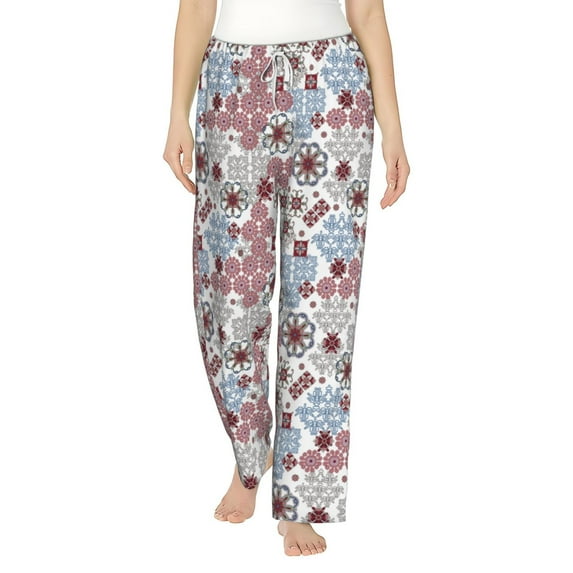 Xecao Abstract Floral Women's Straight Lounge Pajama Pants: The Epitome of Relaxed Sleepwear