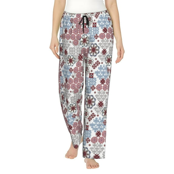 Xecao Abstract Floral Women's Straight Lounge Pajama Pants: The Epitome of Relaxed Sleepwear