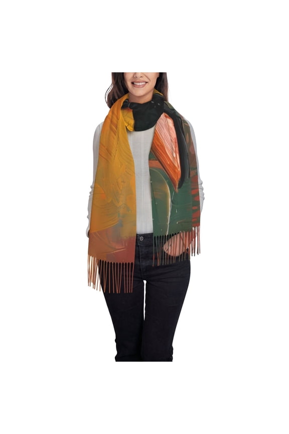 Abstract Funny Duck Pattern Womens Winter Scarf Fall Scarf Oversized Large Scarf for Women Warm Shawl Wrap