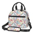 thumbnail image 1 of Xecao Abstract Marble Texture Print Insulated Lunch Box, Lunch Cags Lunch Bag Featuring An Adjustable Shoulder Strap, 1 of 5