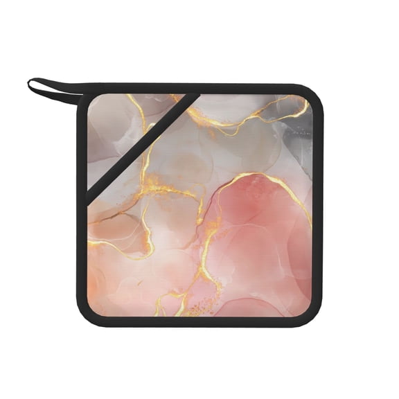Xecao Abstract Marble Texture for Silicone Trivet Mats - Heat Resistant Pot Holders, Multipurpose Non-Slip Hot Pads