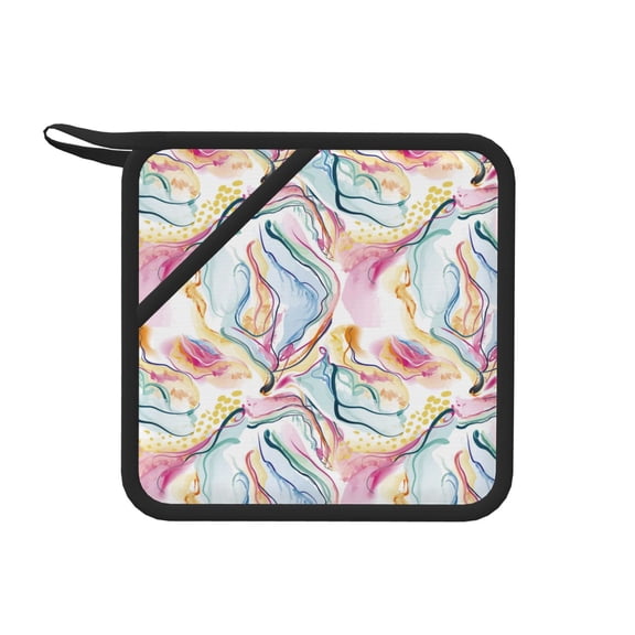 Xecao Abstract Marble Texture for Silicone Trivet Mats - Heat Resistant Pot Holders, Multipurpose Non-Slip Hot Pads